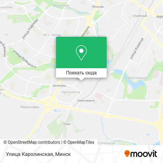 Карта Улица Каролинская