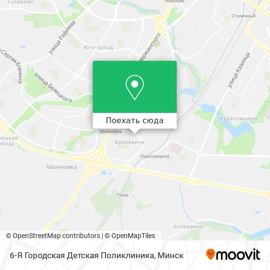 Карта 6-Я Городская Детская Поликлиника