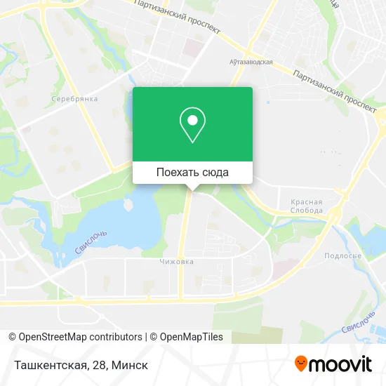 Карта Ташкентская, 28