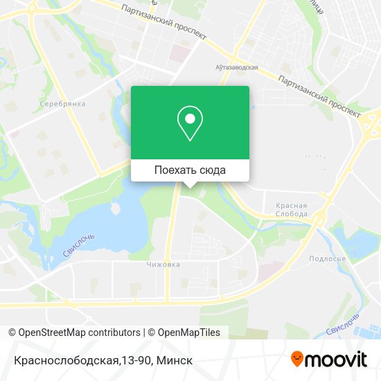 Карта Краснослободская,13-90