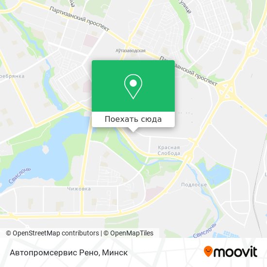 Карта Автопромсервис Рено