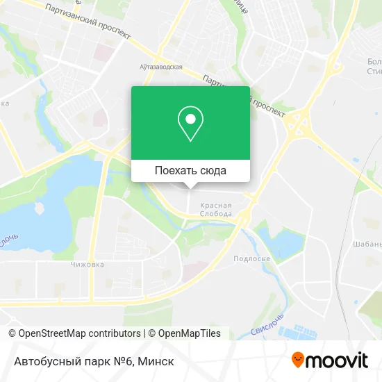 Карта Автобусный парк №6