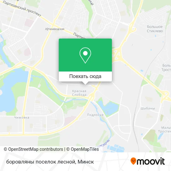 Карта боровляны поселок лесной