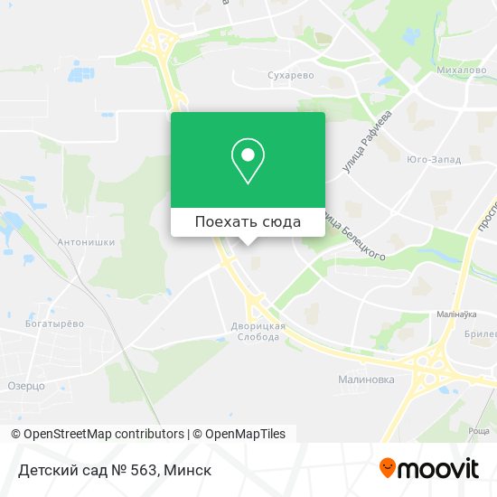 Карта Детский сад № 563