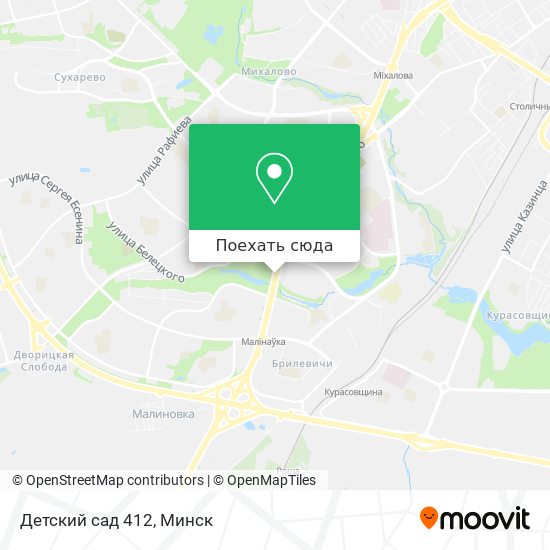 Карта Детский сад 412