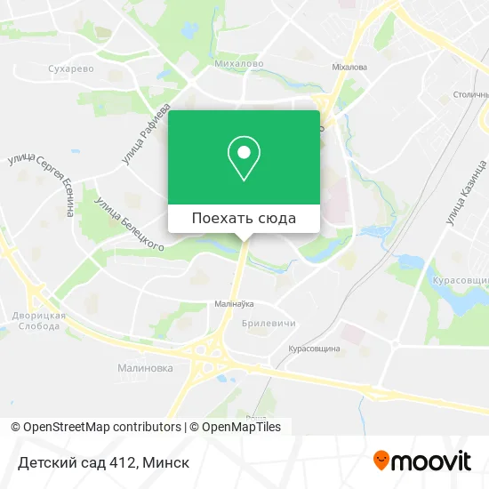 Карта Детский сад 412