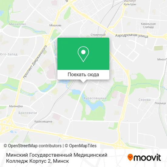 Карта Минский Государственный Медицинский Колледж Корпус 2
