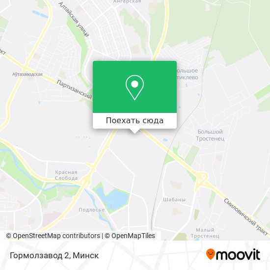 Карта Гормолзавод 2
