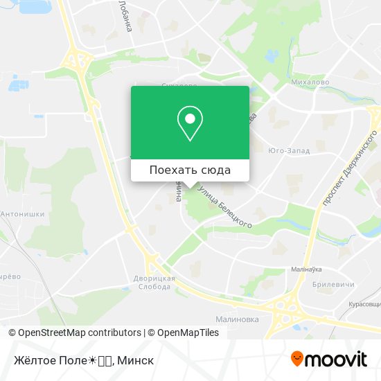 Карта Жёлтое Поле☀🌈🍀