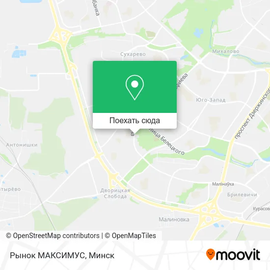 Карта Рынок МАКСИМУС
