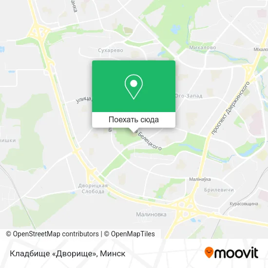 Карта Кладбище «Дворище»