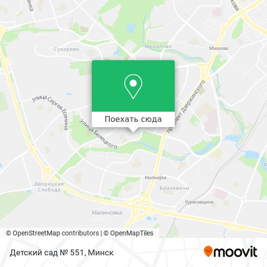 Карта Детский сад № 551