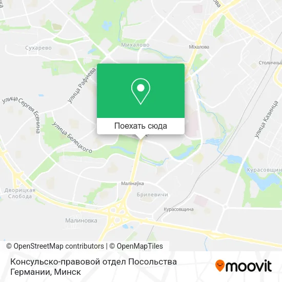 Карта Консульско-правовой отдел Посольства Германии