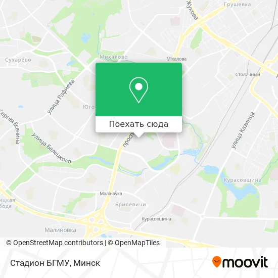 Карта Стадион БГМУ