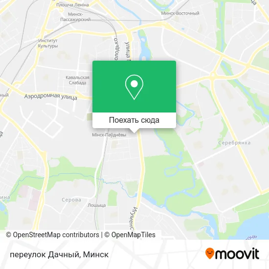 Карта переулок Дачный