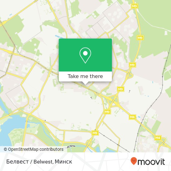 Карта Белвест / Belwest