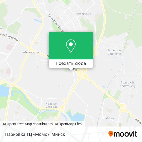 Карта Парковка ТЦ «Момо»