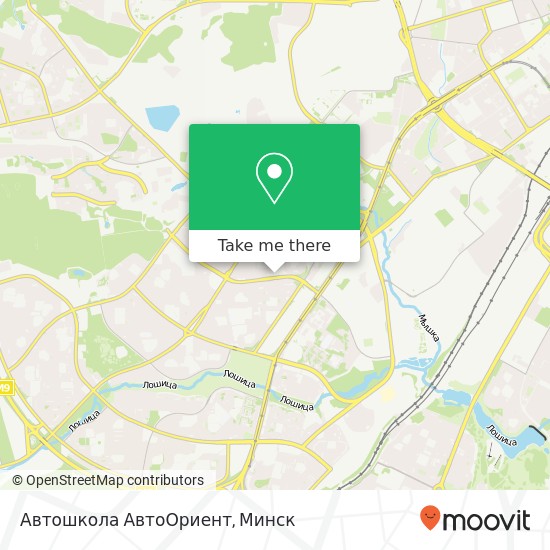 Карта Автошкола АвтоОриент