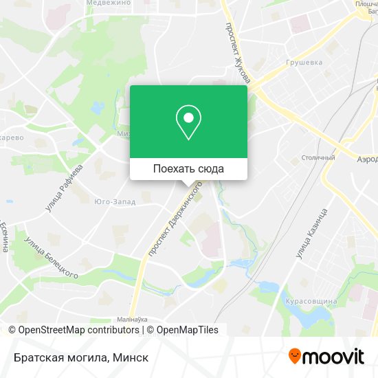 Карта Братская могила