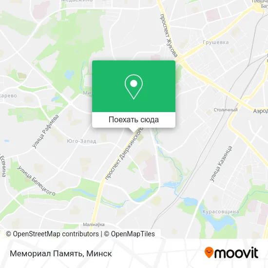 Карта Мемориал Память