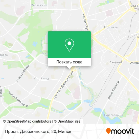 Карта Просп. Дзержинского, 80