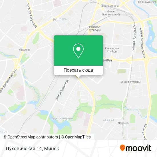 Карта Пуховичская 14