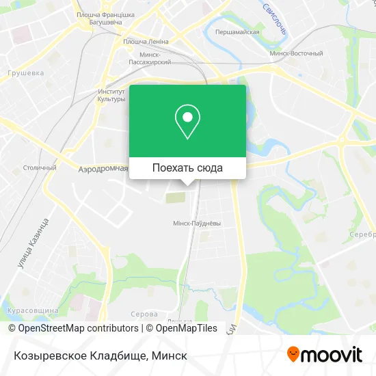 Карта Козыревское Кладбище