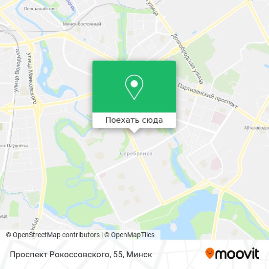 Карта Проспект Рокоссовского, 55
