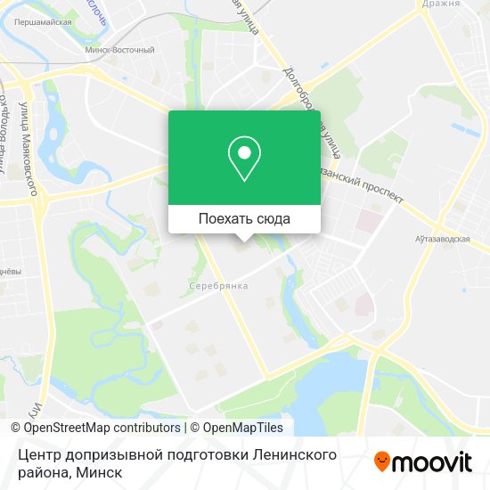 Карта Центр допризывной подготовки Ленинского района