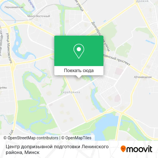 Карта Центр допризывной подготовки Ленинского района