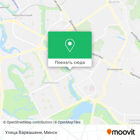 Карта Улица Варвашени