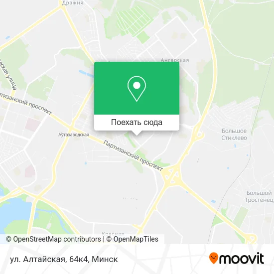Карта ул. Алтайская, 64к4