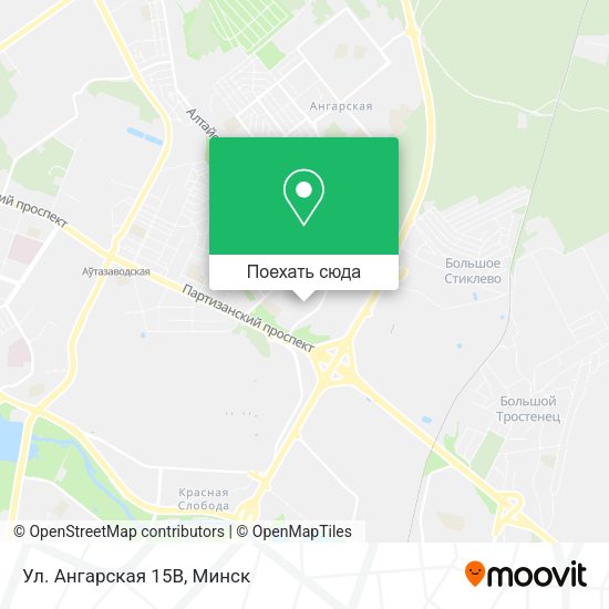 Карта Ул. Ангарская 15В