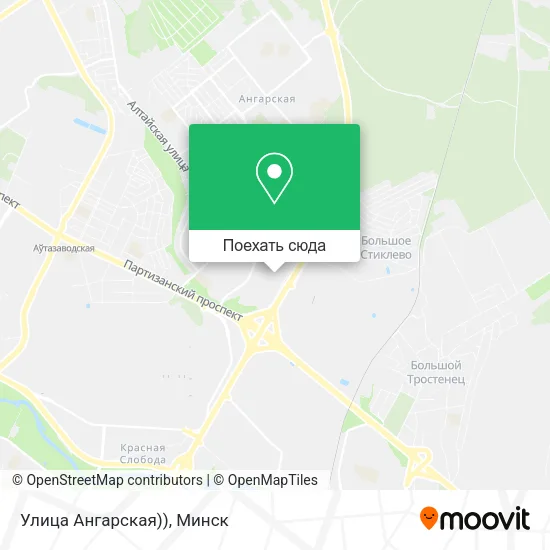 Карта Улица Ангарская))