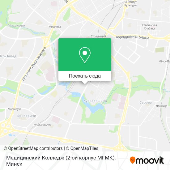 Карта Медицинский Колледж (2-ой корпус МГМК)