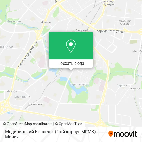 Карта Медицинский Колледж (2-ой корпус МГМК)