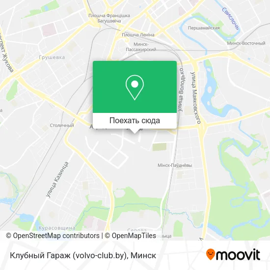 Карта Клубный Гараж (volvo-club.by)