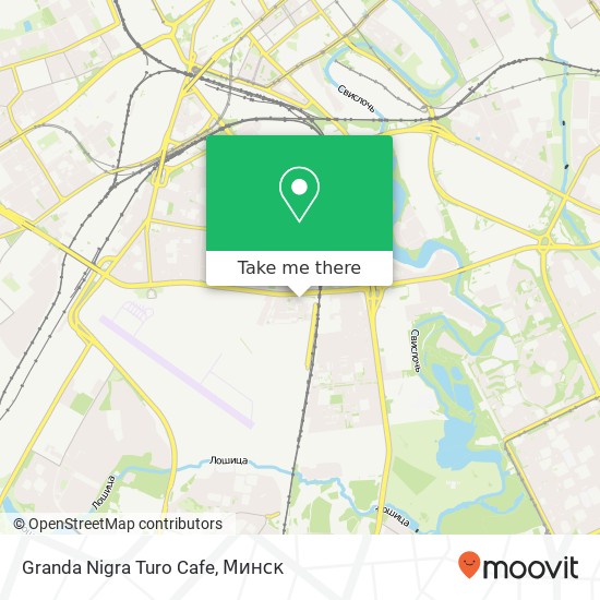 Карта Granda Nigra Turo Cafe