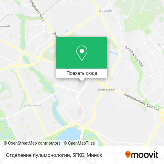 Карта Отделение пульмонологии, 5ГКБ