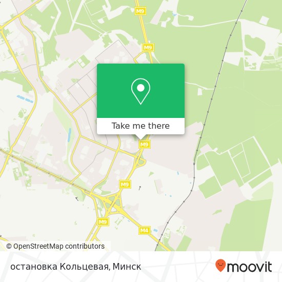 Карта остановка Кольцевая