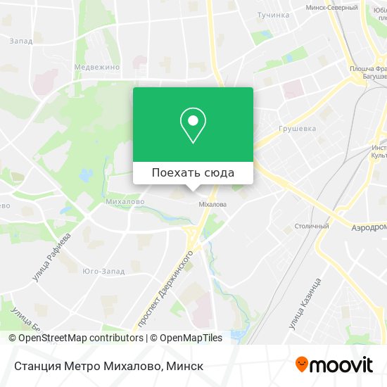 Карта Станция Метро Михалово