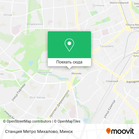 Карта Станция Метро Михалово