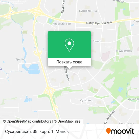 Карта Сухаревская, 38, корп. 1