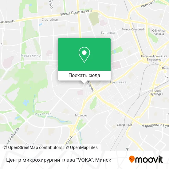 Карта Центр микрохирургии глаза "VOKA"