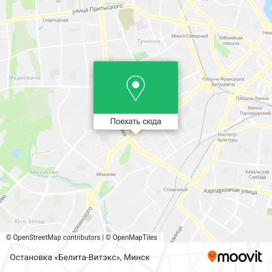 Карта Остановка «Белита-Витэкс»
