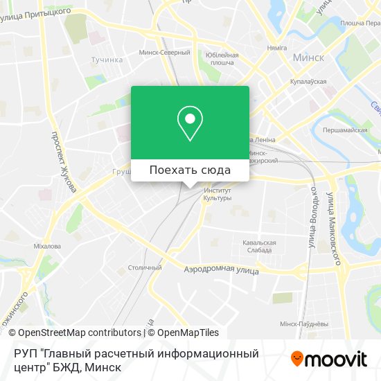 Карта РУП "Главный расчетный информационный центр" БЖД