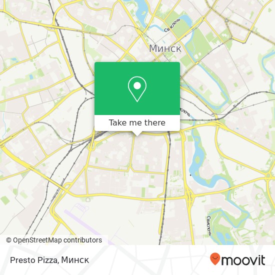 Карта Presto Pizza