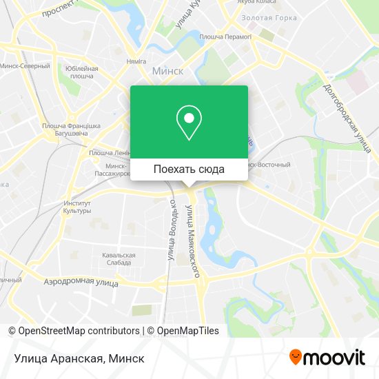 Карта Улица Аранская