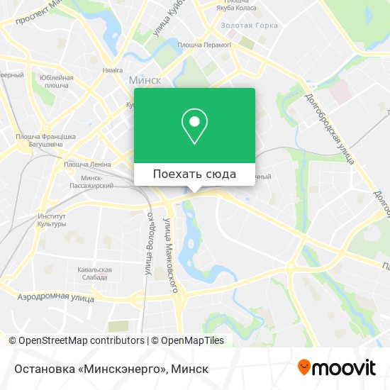 Карта Остановка «Минскэнерго»