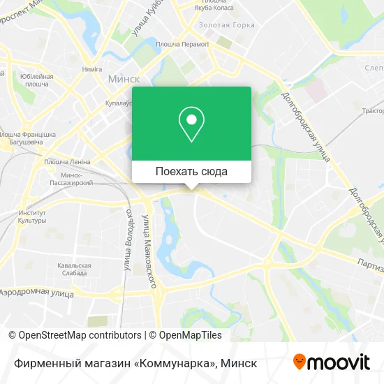 Карта Фирменный магазин «Коммунарка»